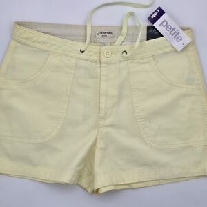 ST. JOHN's BAY PETITE Women's Yellow Luna Colored Shorts Sz 10p